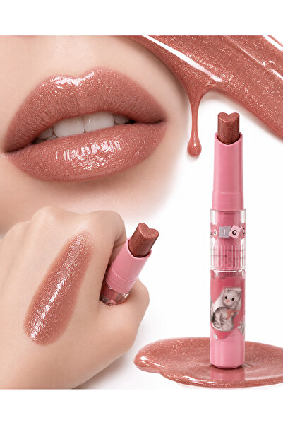 Gege Bear قلم أحمر الشفاه SILVERY Lips |   مظهر مشرق MLBB - ماجيك كاسا