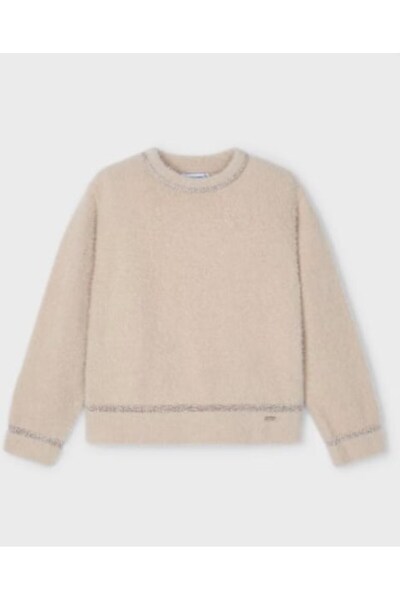 MAYORAL Girl's Furry Sweater 2-10 Years Old Cream