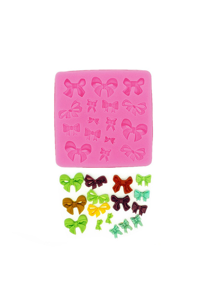 Choice Pink DIY Bow Tie Handmade Resin Jewelry Accessories Silicone Mould Arr...