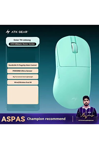 Choice U2V2 Ultimate Green NEW ATK U2 V2 Mini Ultimate Wireless Gaming Mouse ...