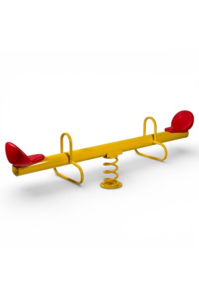 ALBADER Kids Metal Seesaw Large Outdoor Double Seat Balance Swing Heavy Duty ...