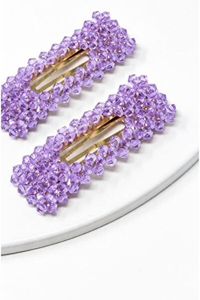 New Obsessions Lorenza Crystal Quadrilateral Collet Buckle Set 2 Pack