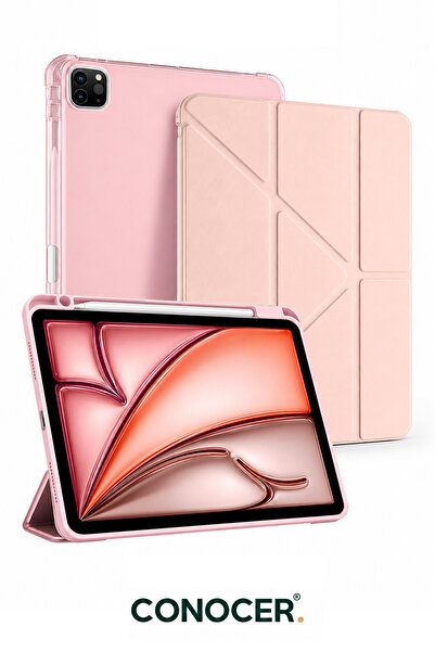 CONOCER iPad Air 11” Inç M2/M3 Çip, Air 4./5. Nesil 10.9” inç Tablet Kılıfı K...