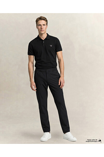 Gant Erkek Siyah Regular Fit Smart Jogger Pantolon