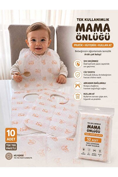 myhijyenik ürünler Baby Food Bib Disposable 3*10 30 Pieces