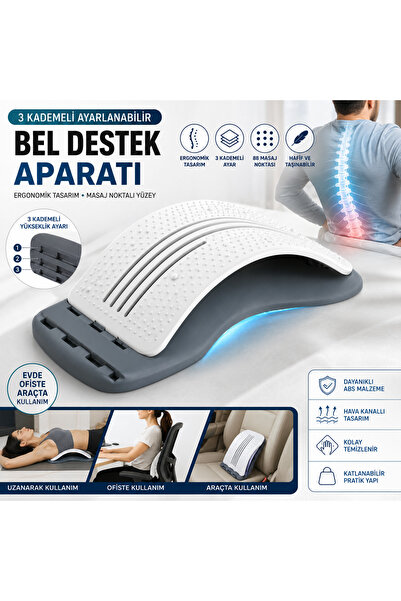 Reidan Vücut Dik Duruş Omuz Sırt Bel Omurga Düzleştirici Spor Aleti 3 Kademeli Düzeltici Masaj Sedye