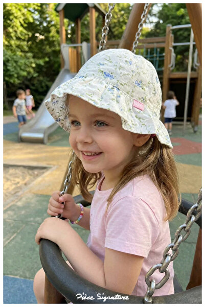 PIECE SIGNATURE 100% Cotton , Girl'S, Crispy Pattern Printed Bucket Hat (Size...