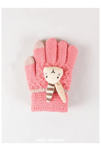 PIECE SIGNATURE 100% Acrylic Children's Gloves with Accessories (Age 3-6)