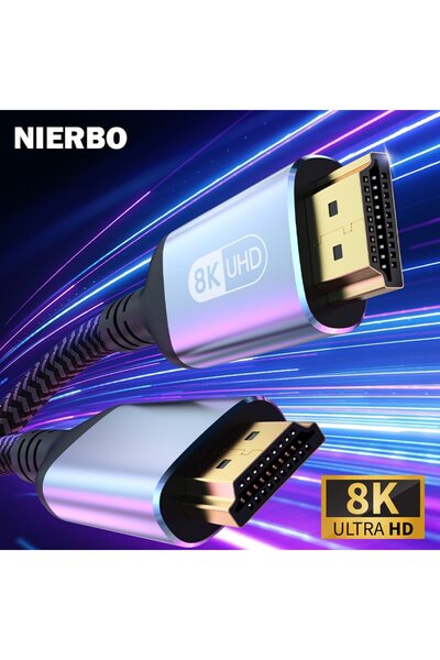 Choice 1m NIERBO HDMI 2.1 Cable HDMI Cord 8K 60Hz 4K 120Hz 48Gbps EARC ARC HD...