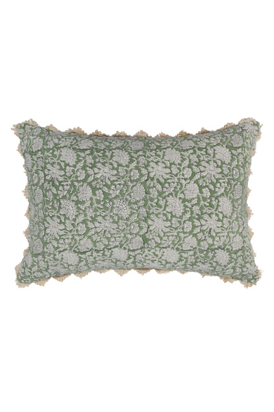 Yargıcı Floral Patterned Rectangular Pillow (40X60 cm)