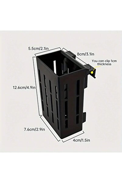 Choice black Aquarium Plant Holder Black Plastic Basket with Clip for Fish Ta...