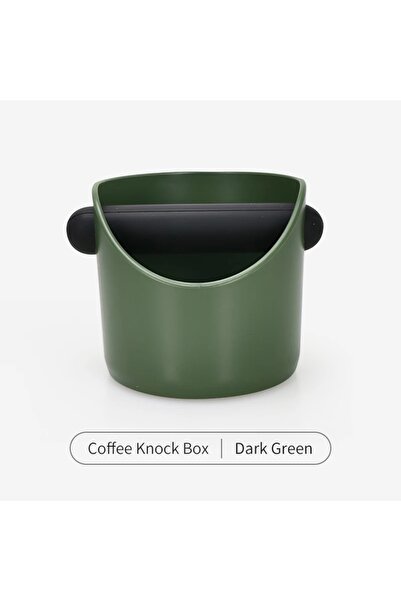 Choice Dark Green Coffee Knock Box Espresso Grounds Container Anti Slip Espre...