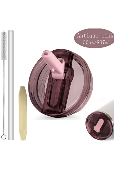 Choice4 Antique pink 30oz Flip Straw Lid for Stanley 2.0 Tumbler Leak Proof L...