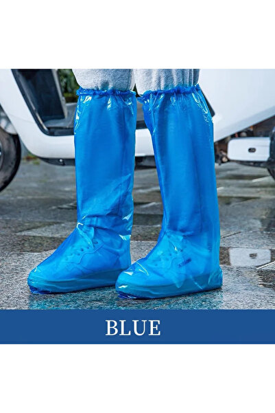 Choice 1 pair Blue Disposable Rain Shoe Cover Waterproof and Non-slip Plastic...