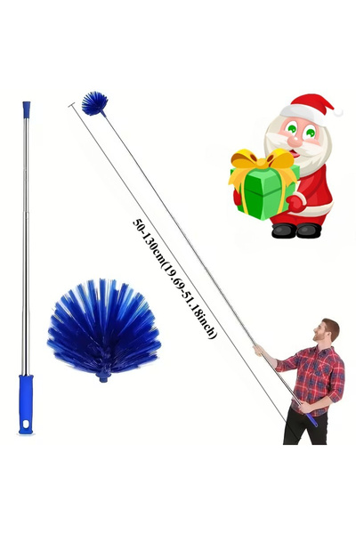 choice2 51.18inch 1pc Extendable Spider Web Duster with Medium Stiff Bristles...