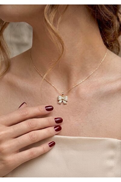 Beykan handmade Coquette Bow/Shimmering Ribbon Necklace
