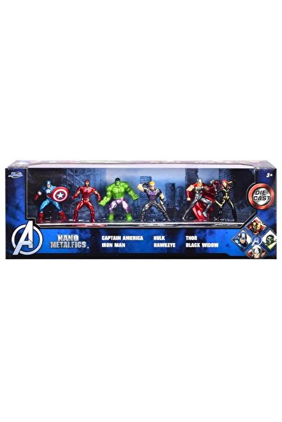 Jada Nano Metalfigs Marvel Avengers Diorama 6’lı Metal Figür Seti 4 cm 35006