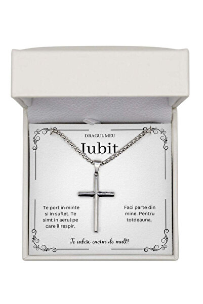 The Jewel Heart Colier Pandantiv Cruce cu pandantiv cruce pentru iubit de Ziu...