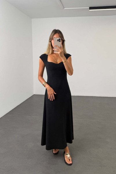 5in1Canpolat Black Elena Dress