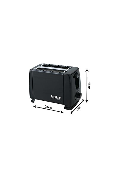 Floria Prajitor de paine Floria ZLN1826 Negru, 700W, 7 nivele de control al temperaturii, buton de oprire