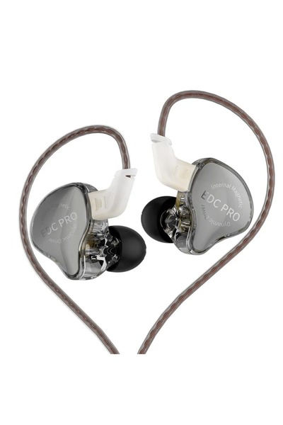 Choice Gray No Mic KZ EDC PRO Wired Earphone Large Dynamic Drivers Earbuds Hi...