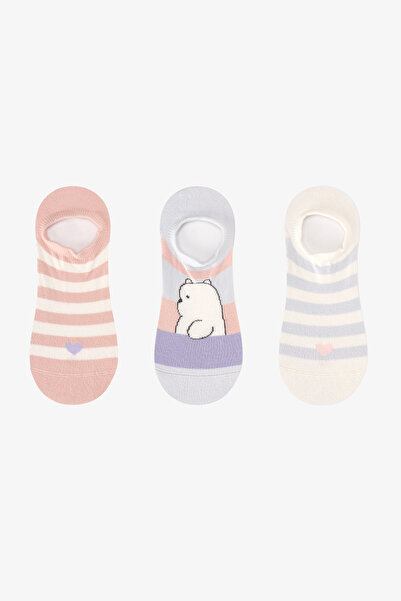 Penti Sweet Polar Bear Cotton 3 Pair Sneaker Socks