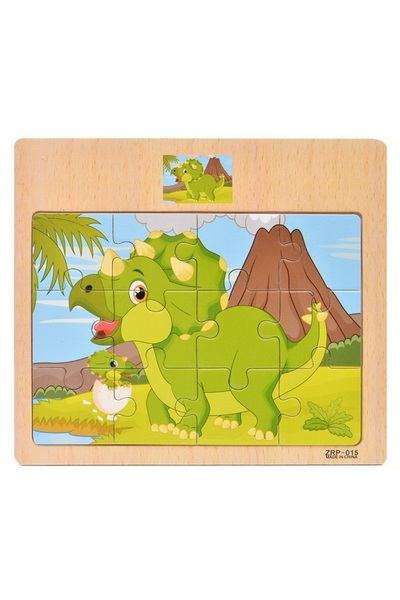 choice2 AB-3 Hot Sale 12/9 PCS Puzzles Wooden Kids Baby Wood Cartoon Vehicle ...