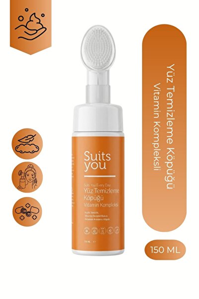 suitsyou Soft Facial Cleansing Foam with Vitamin Complex 150 ml |   Silicone ...