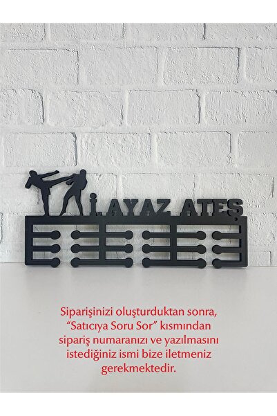 Kişiye Özel Kickboks Madalya Askısı - Erkek Figür