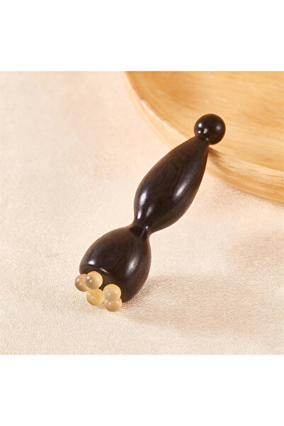 Choice 1pcs Wood Horn Small Lotus Eye Massager Facial Gua Sha Tool forStimula...