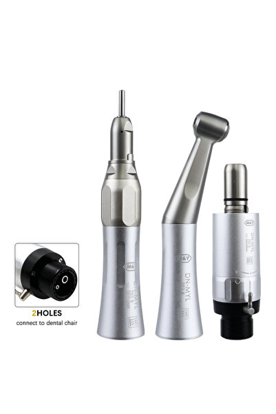 Choice1 2Holes kit 2/4 Hole Dental Low Speed Handpiece Kit 1:1 Contra Angle S...