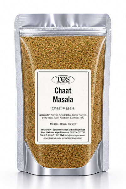 TOS The Organic Spices Chaat Masala Baharatı 100 gr Chaat Masala - Premium Qu...