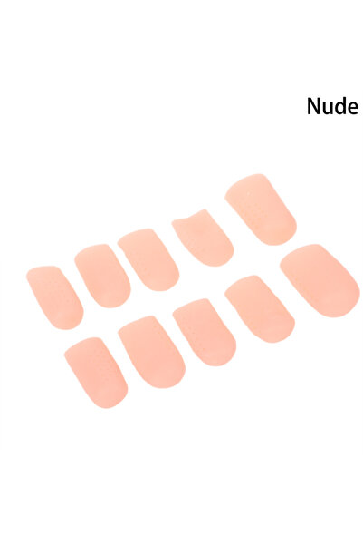 Choice1 Nude 5 Pair Foot Care Silicone Finger Toe Cap Protector Cover Thumb S...