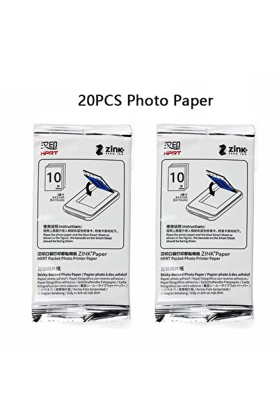 choice2 Only 20pcs HPRT Mini Thermal Printer Color Photo Printer Bluetooth Sm...