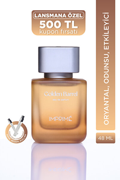 Imprime Golden Barrel EDP 48 ML Unisex Parfüm | Oryantal & Odunsu | Ahududu, ...