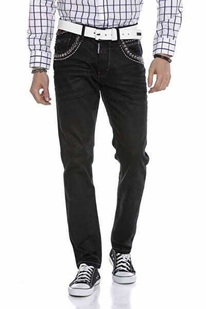 Cipo&Baxx Cd663 embroidery men's jean pants