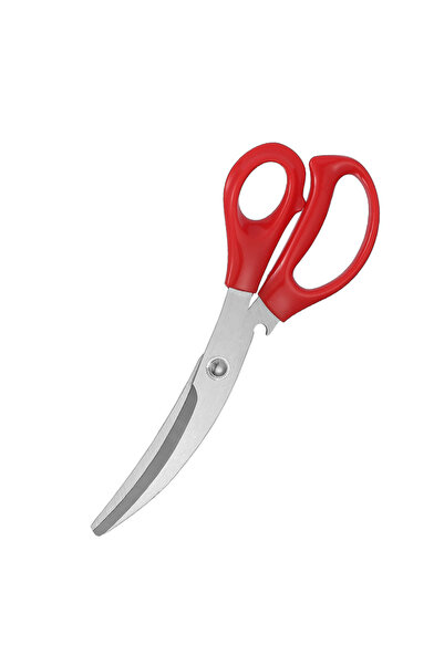 Choice Red Stainless Steel Grill Shear Multifunctional Barbecue Scissors Food...