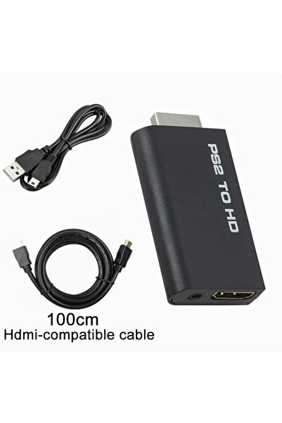 Choice مع كابل HDTV بطول 1 متر، محول صوت وفيديو متوافق مع PS2 إلى HDMI بدقة 4...