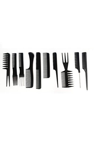 Generic Brand Care 10-Piece Professional Hairdresser Comb - Barber Comb Set w...