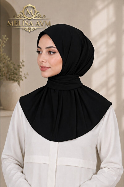 MELİSA AVM Tessetür Women's Snap-On Hijab Bonnet Ready-To-Wear Turban
