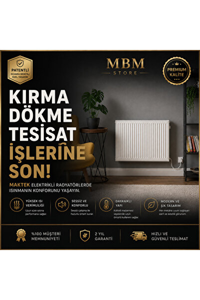 Maktek Elektrikli Soba Isıtıcı Lcd Ekranlı Yağlı Petek Isıtıcı Radyatör 60x10...