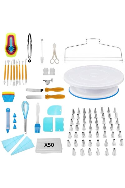 cc bin shihon Cake decorating and dessert preparation kit with rotating tray ...