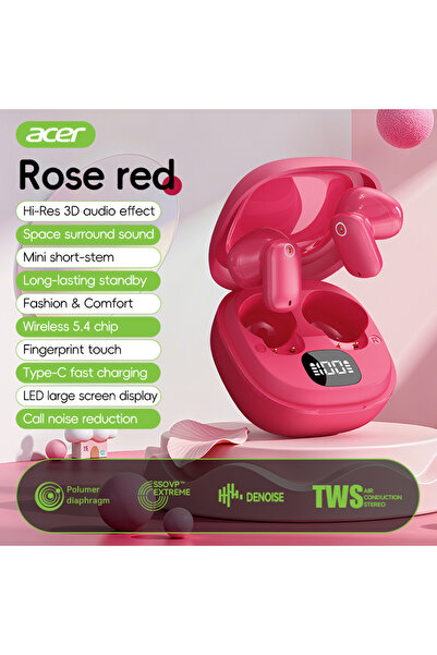 Choice3 wine red [Official Acer Product] Ohr501 Wireless Bluetooth Earphones ...