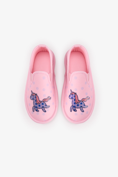 Penti Kız Çocuk Pembe Loving Unicorn Dokulu Patik