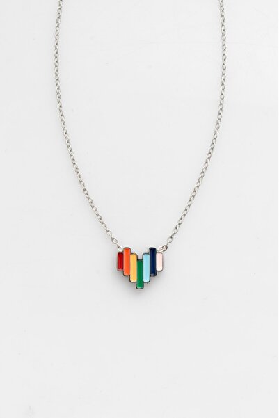 UKHWD SUPPLY 316L Steel Enamel Heart Pendant Ka5001Gm