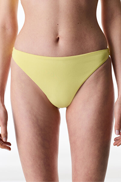 Penti Sarı Minimal Orta Bel Bikini Altı