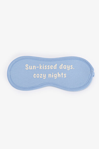 Penti Blue Sun Kissed Slogan Patterned Sleep Goggles