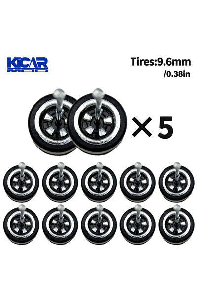 Choice26 TY70936 1/64 Model Q Car Wheels with Detachable Slicks Tires for Toy...