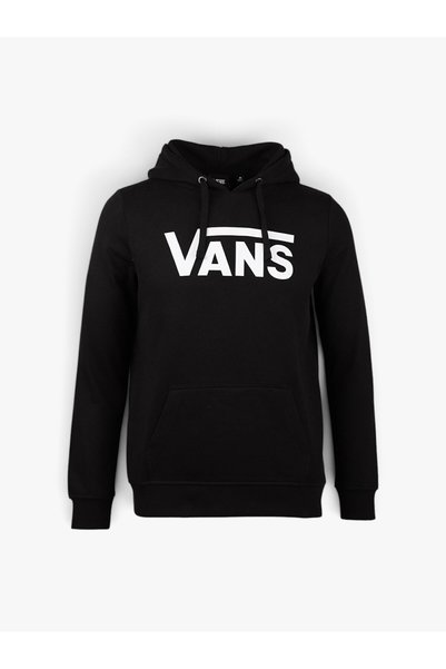 Vans Wm Drop V Logo Hoodie-B Women's Black Sweatshirt - Vn0A5Hnp