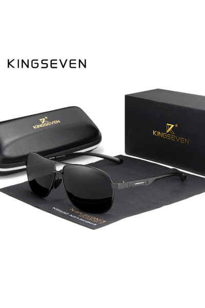Choice Original Black Gray KINGSEVEN 2024 Brand Men Aluminum Sunglasses Polar...